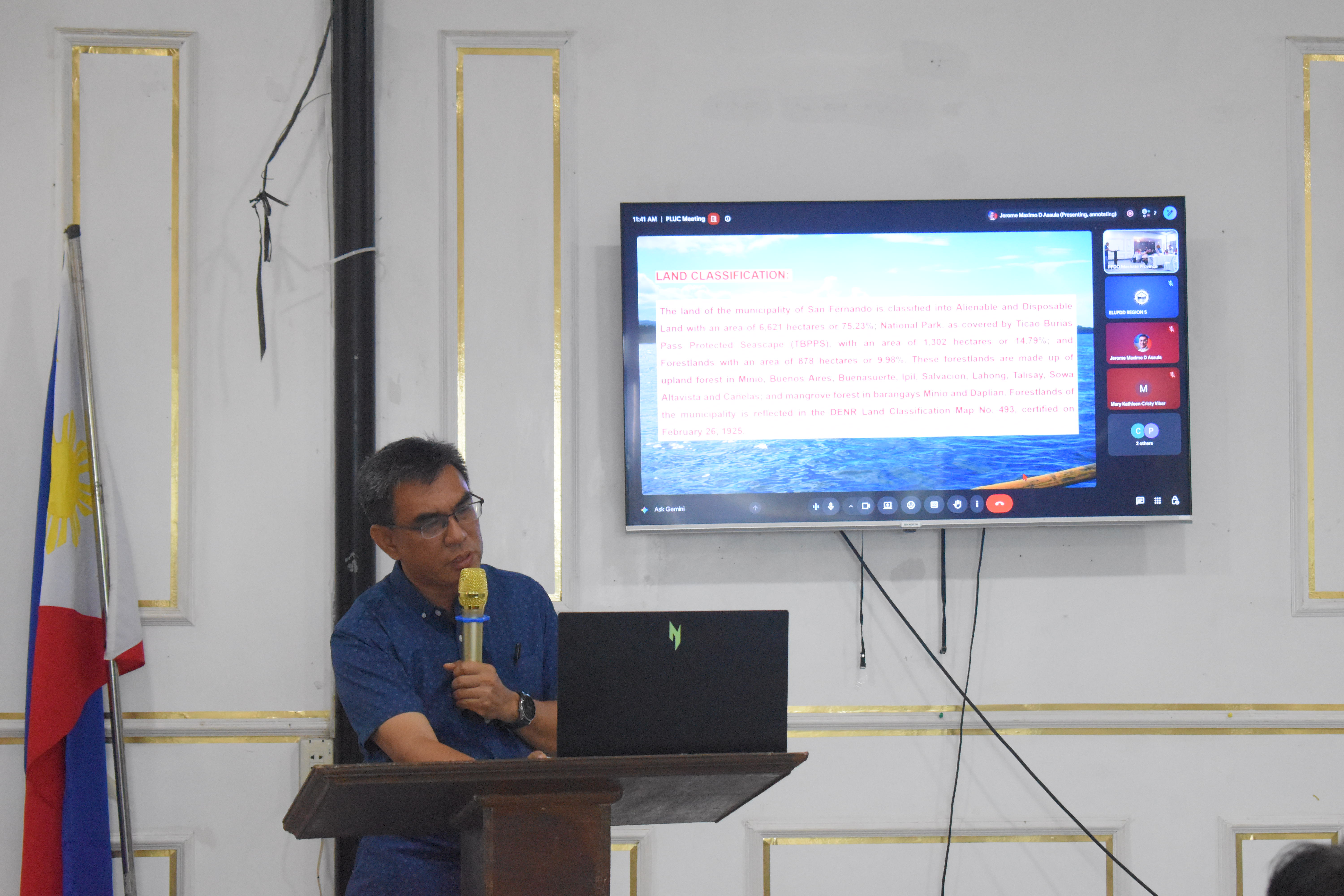 PLUC Reviews and Approves Mandaon CLUP; San Fernando CLUP Presented for Review